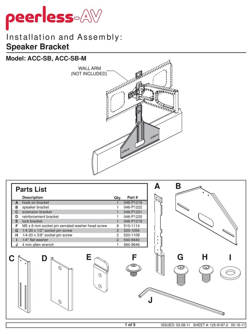 peerless-AV ACC-SB Installation and assembly
