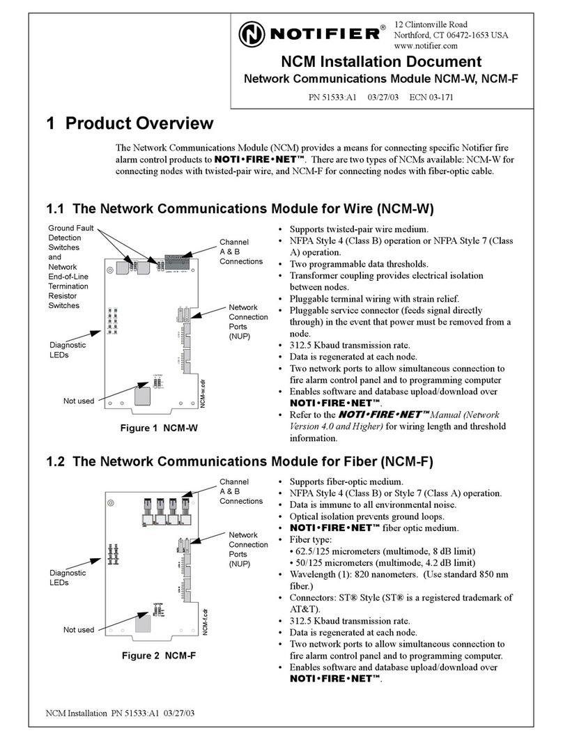 Notifier NCM-W Operator's manual
