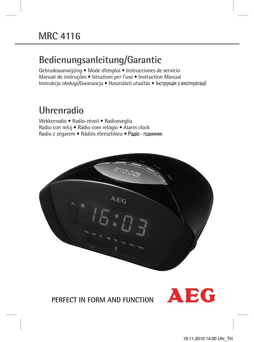 AEG MRC 4116 User manual