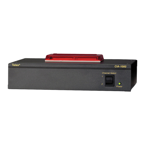 Telex CIA-1000 User manual