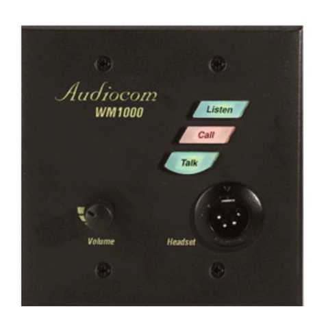 Telex Audiocom WM1000 User manual
