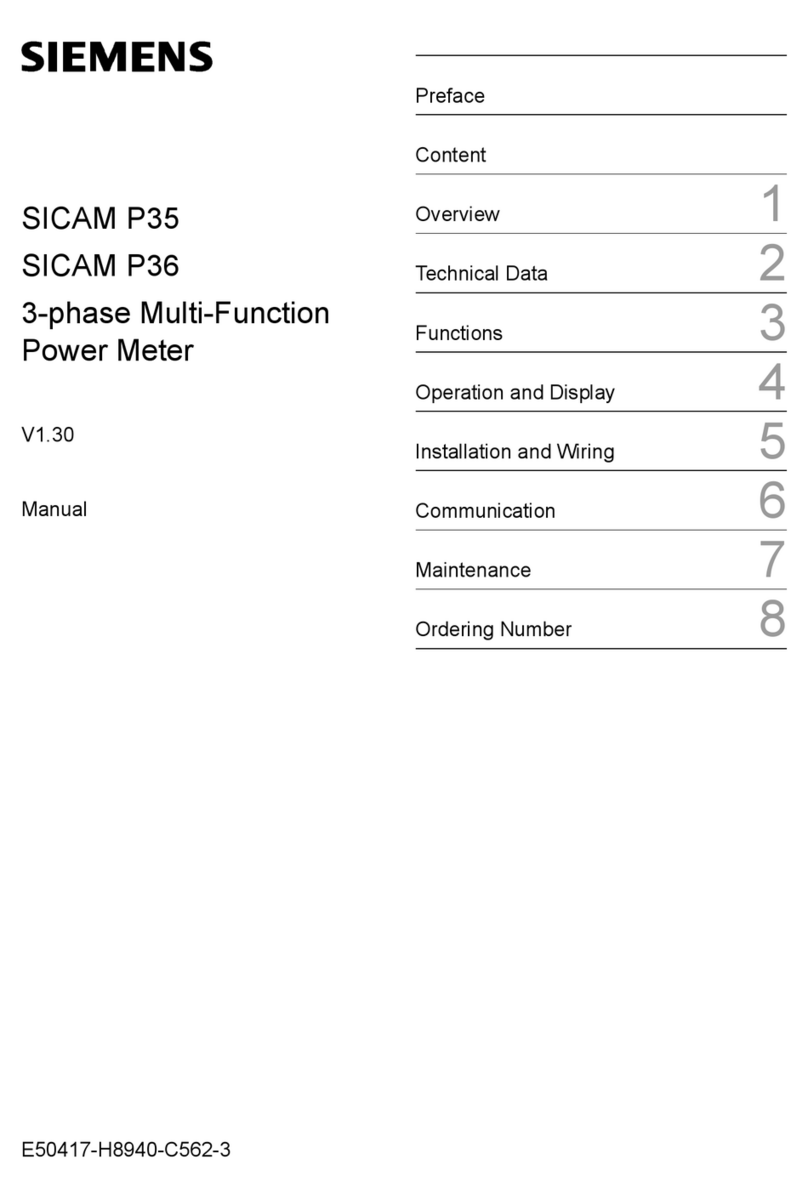 Siemens SICAM P35 User manual