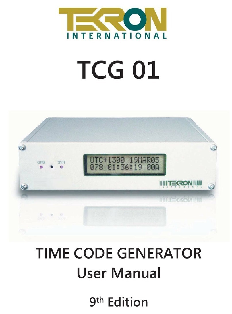 Tekron TCG 01 user manual