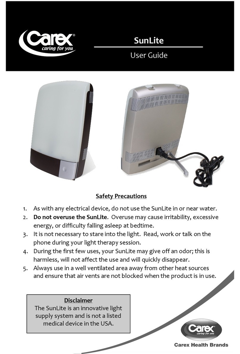 Carex SunLite user guide