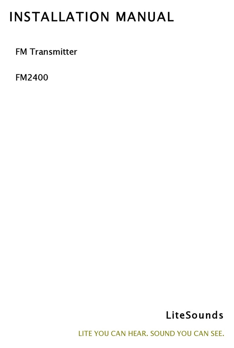 LiteSounds FM2400 installation manual LiteSounds FM2400 installation manual