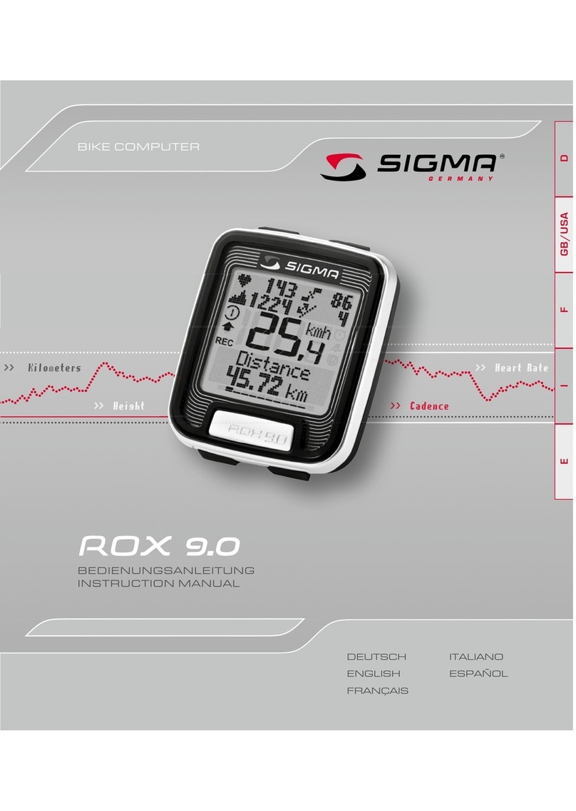 Sigma ROX 9.0 instruction manual