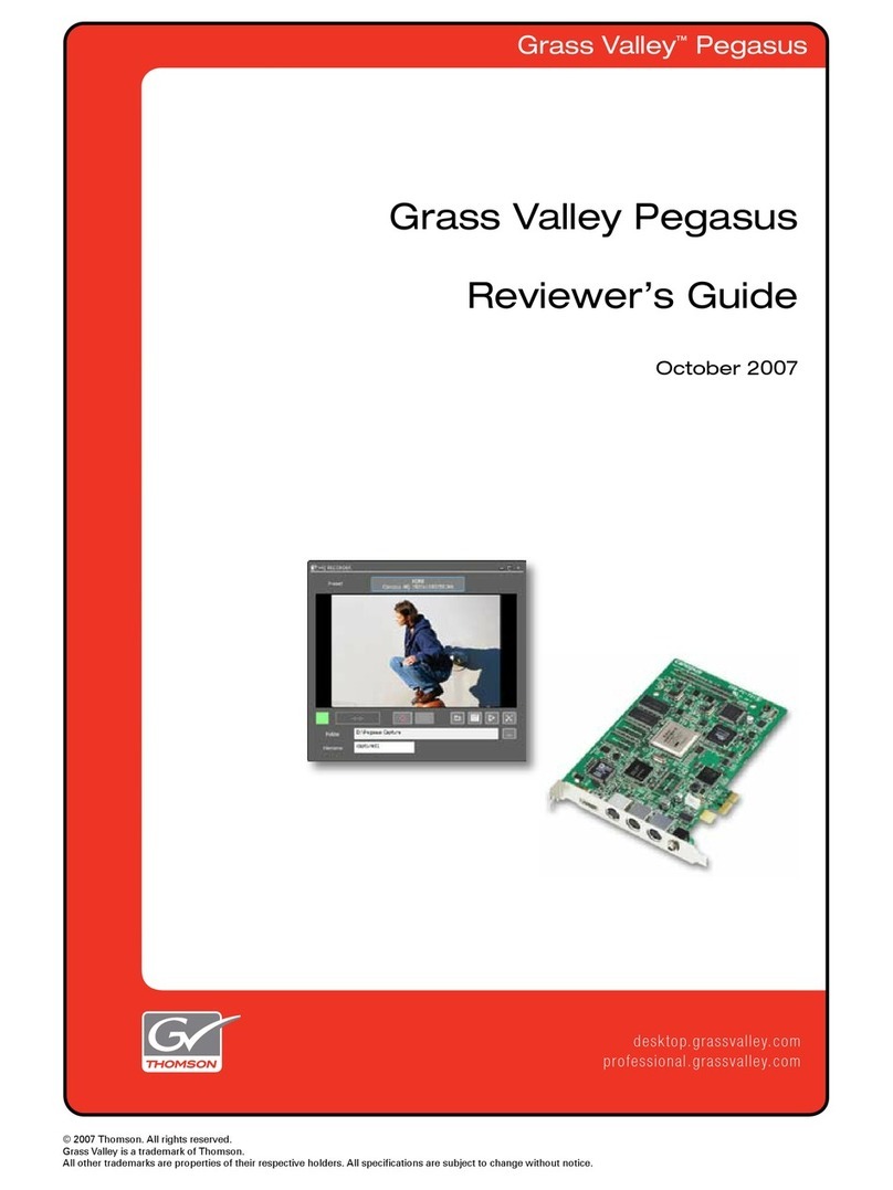 THOMSON Grass Valley Pegasus Reviewer's guide