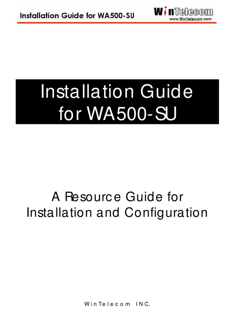 WinTelecom MetroLink WA500-SU installation guide