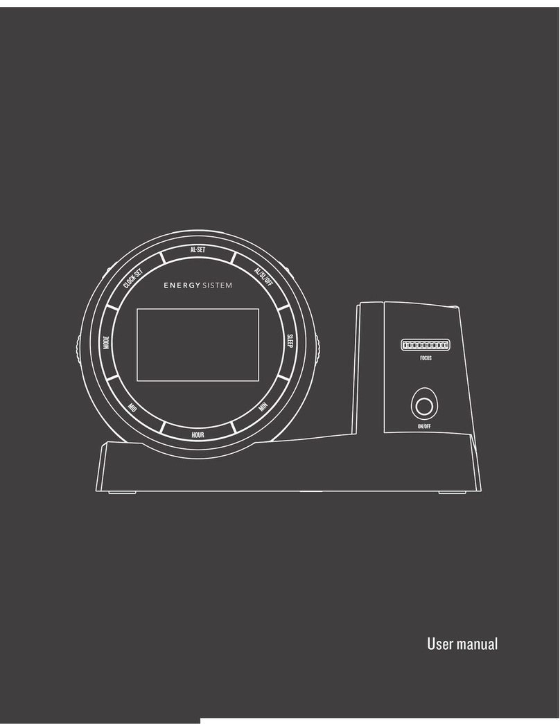 ENERGY SISTEM Clock Radio 200 Time Ray user manual