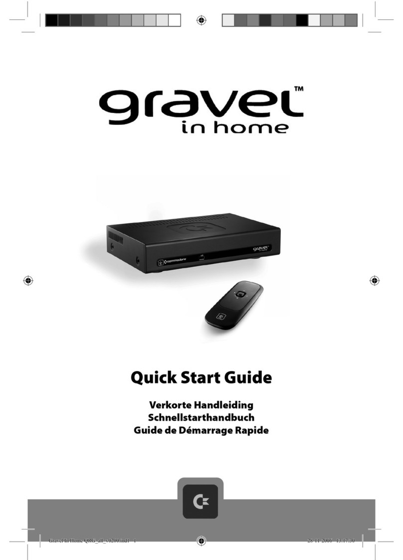 Commodore gravel In Home quick start guide Commodore gravel In Home quick start guide