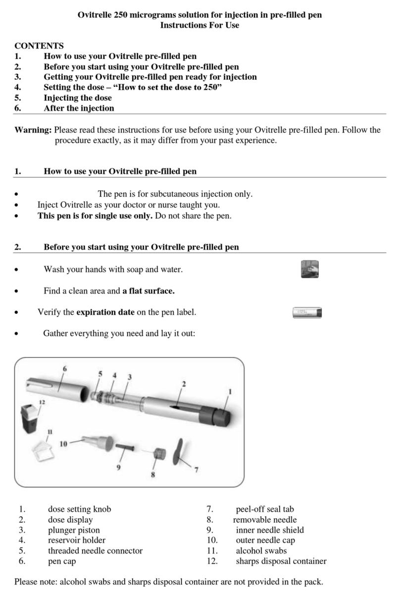 Merck Ovitrelle Instructions for use