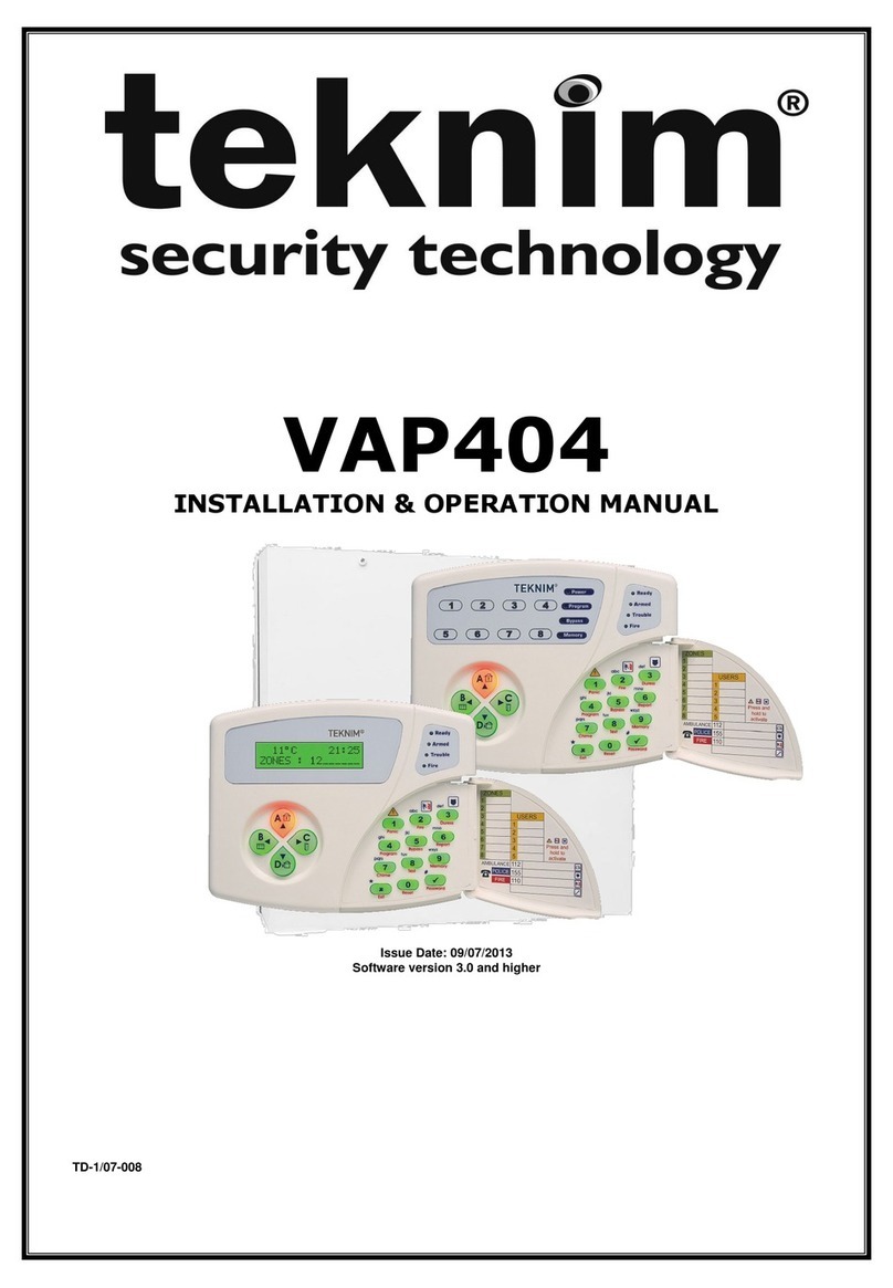 Teknim VAP404 Installation & operation manuals Teknim VAP404 Installation & operation manuals