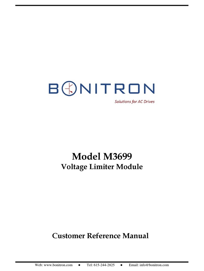 bonitron M3699 Reference manual