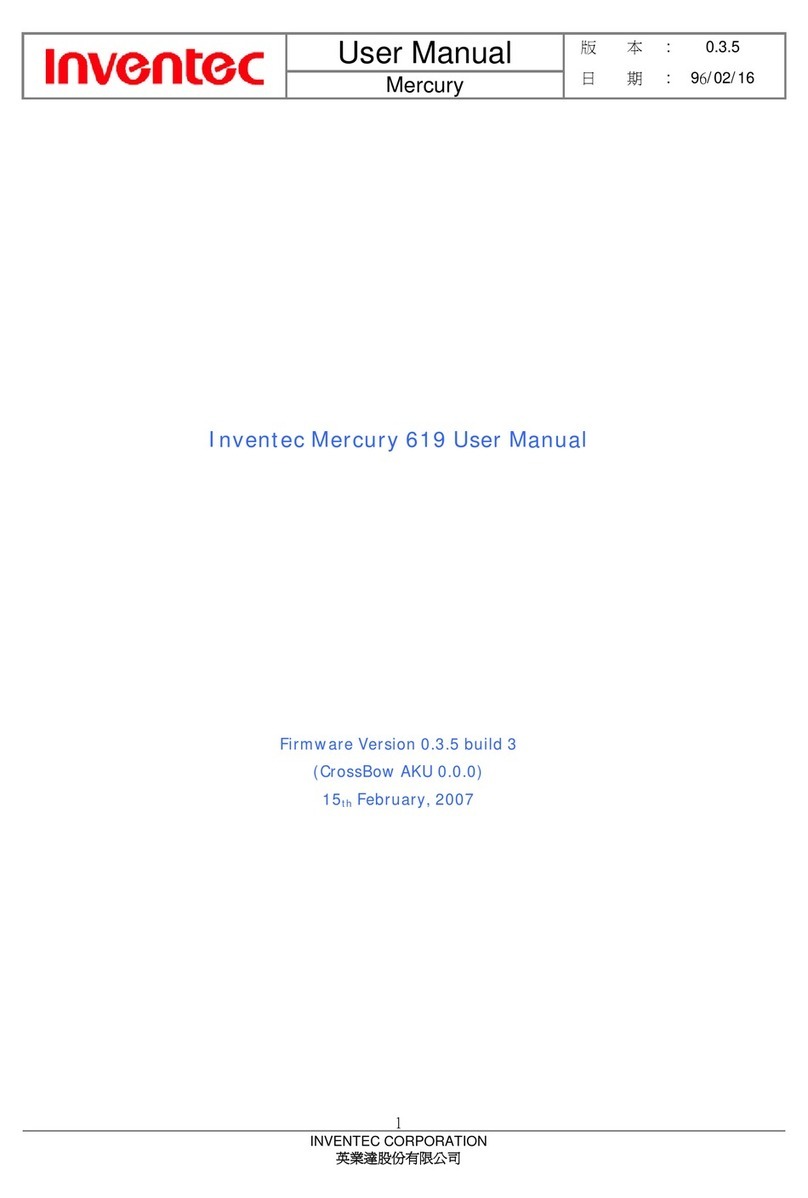 Inventec Mercury 619 User manual