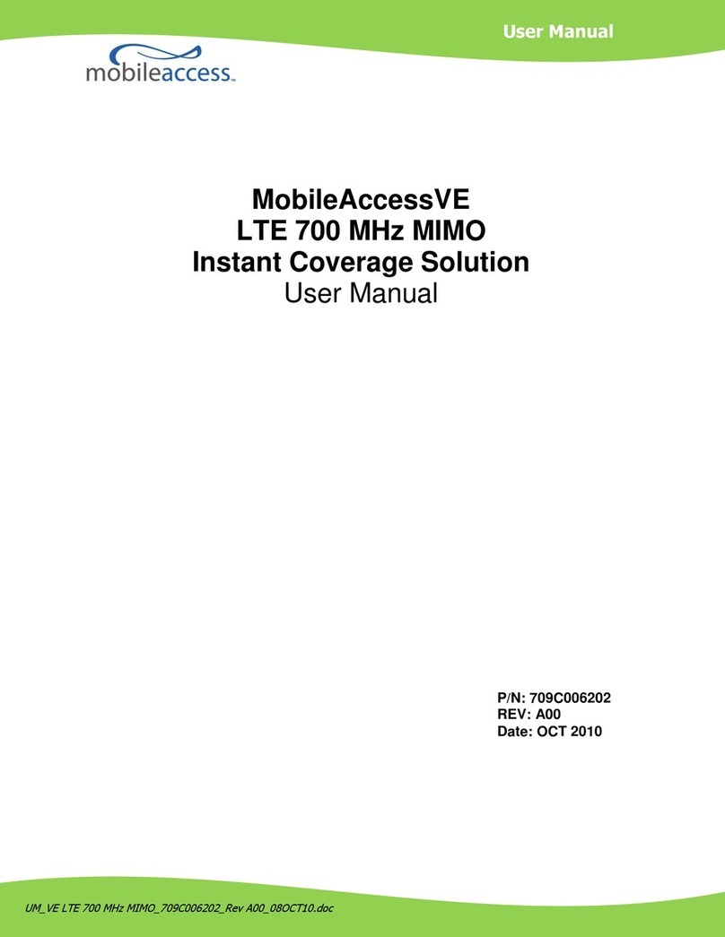 MobileAccess MobileAccessVE User manual
