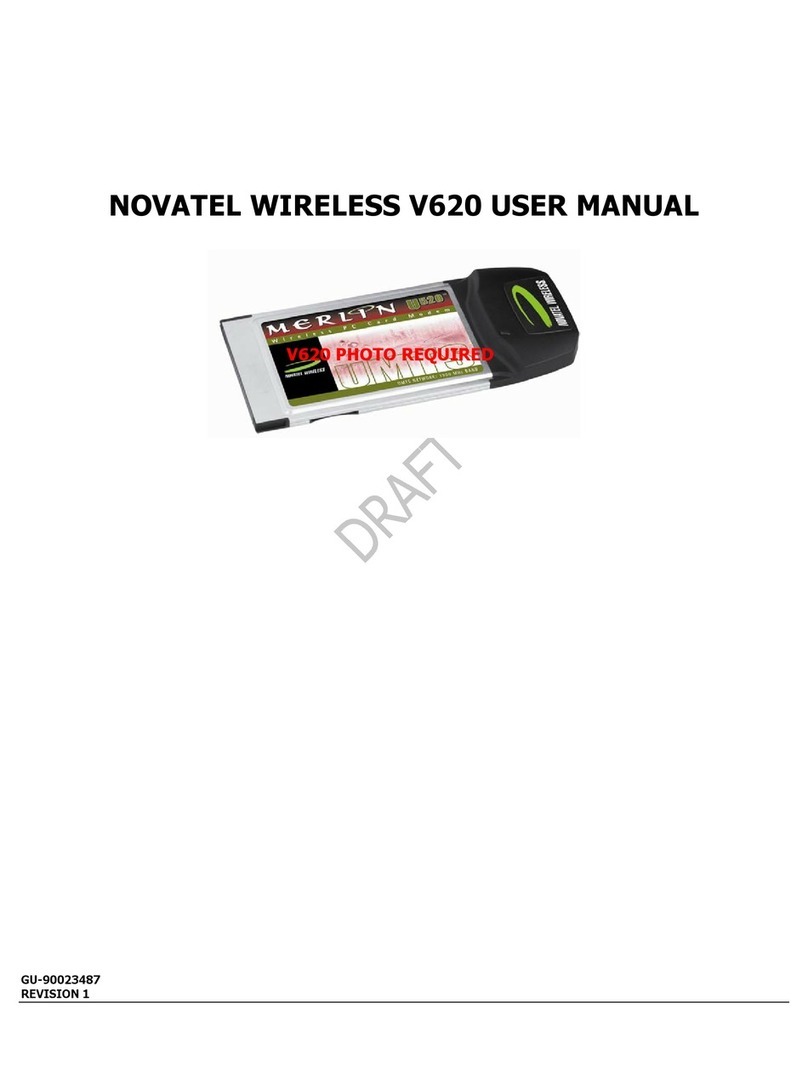 Novatel V620 User manual