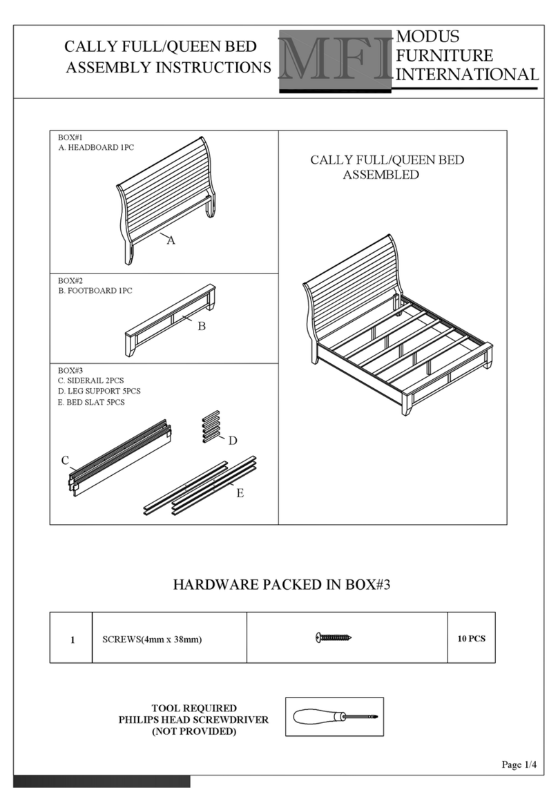 Modus Furniture International 9CR1L5 Assembly instruction Modus Furniture International 9CR1L5 Assembly instruction