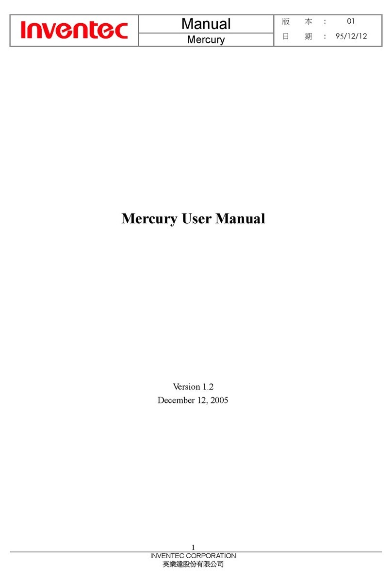 Inventec Mercury User manual