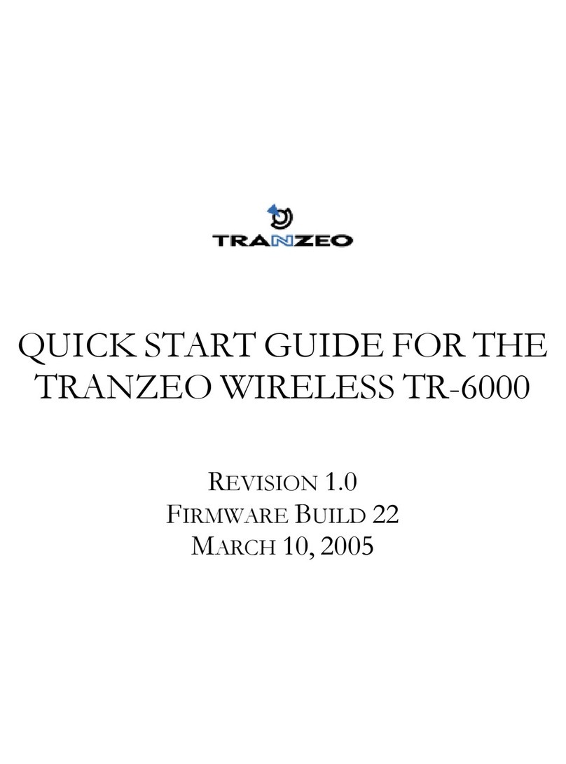 Tranzeo TR-6000 quick start guide