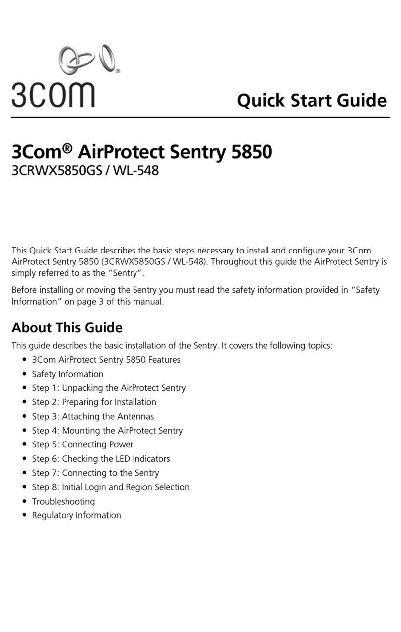 3Com AirProtect Sentry 5850 User manual