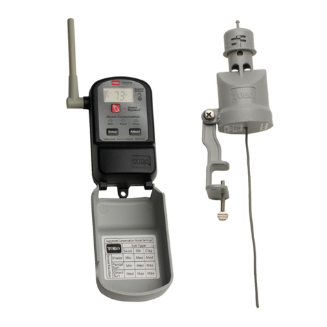 Toro Wireless RainSensor TWRS Operating instructions