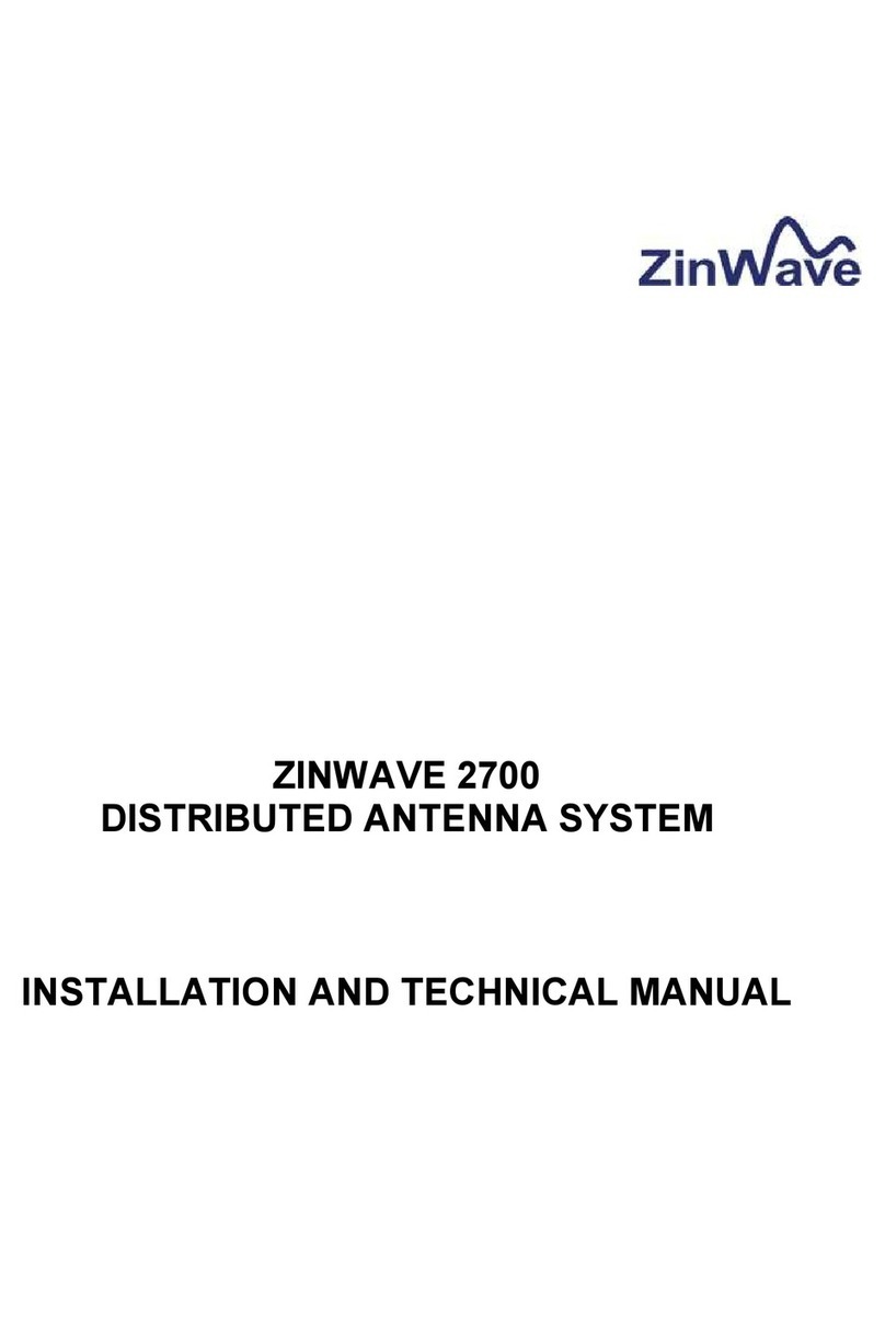 ZinWave 2700 DAS Installation and technical manual