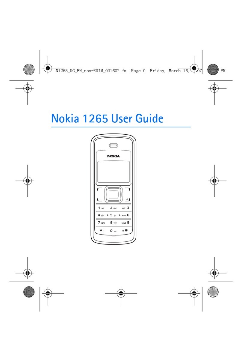 Nokia 1265 User manual