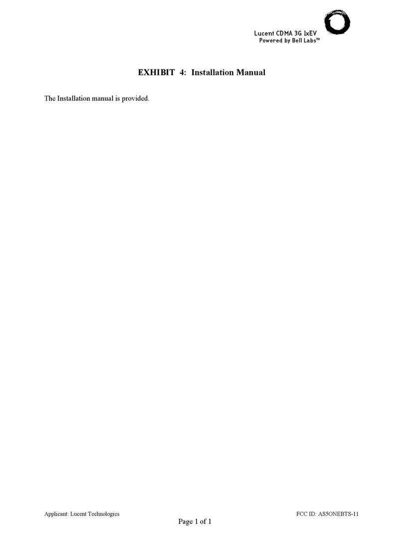 Lucent Flexent Modular Cell 4.0B installation manual