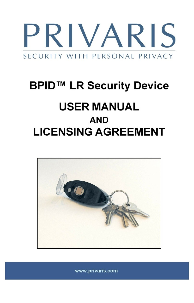 Privaris BPID user manual
