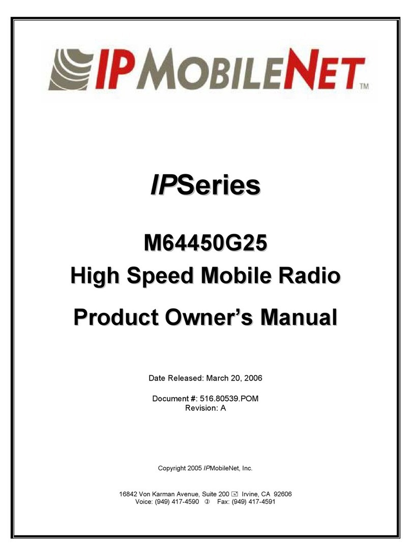 IPMobileNet IP Series Product owners manual