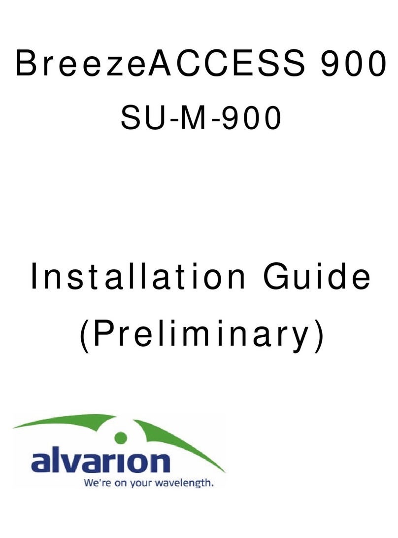 Alvarion BreezeACCESS 900 User manual