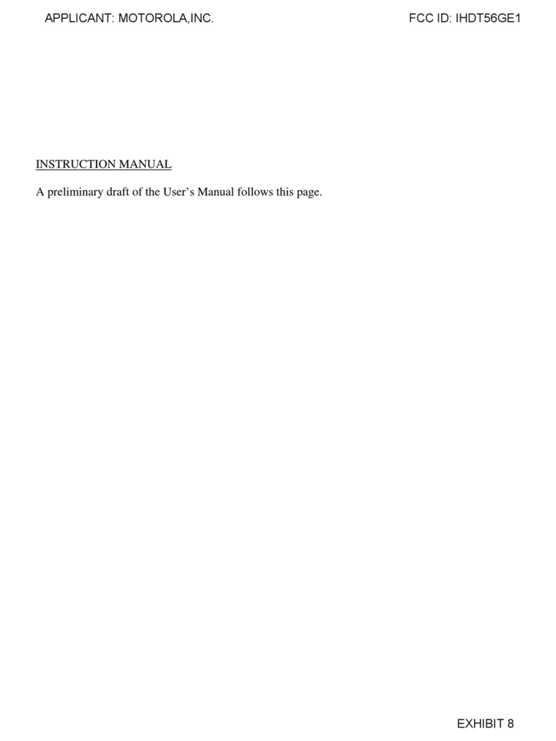 Motorola W315 User manual
