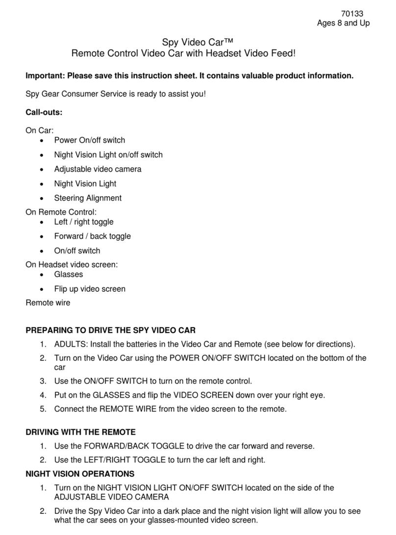 Wild Planet Spy Video Car user manual