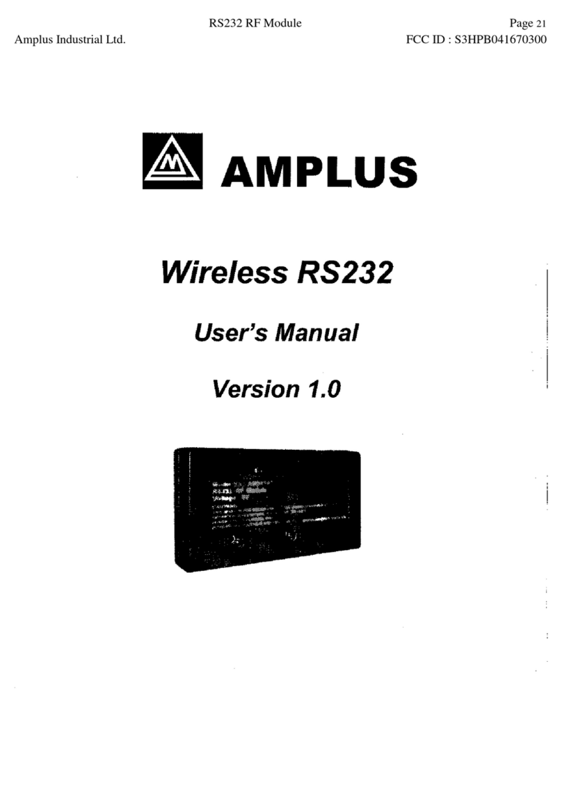 Amplus Wireless RS232 User manual