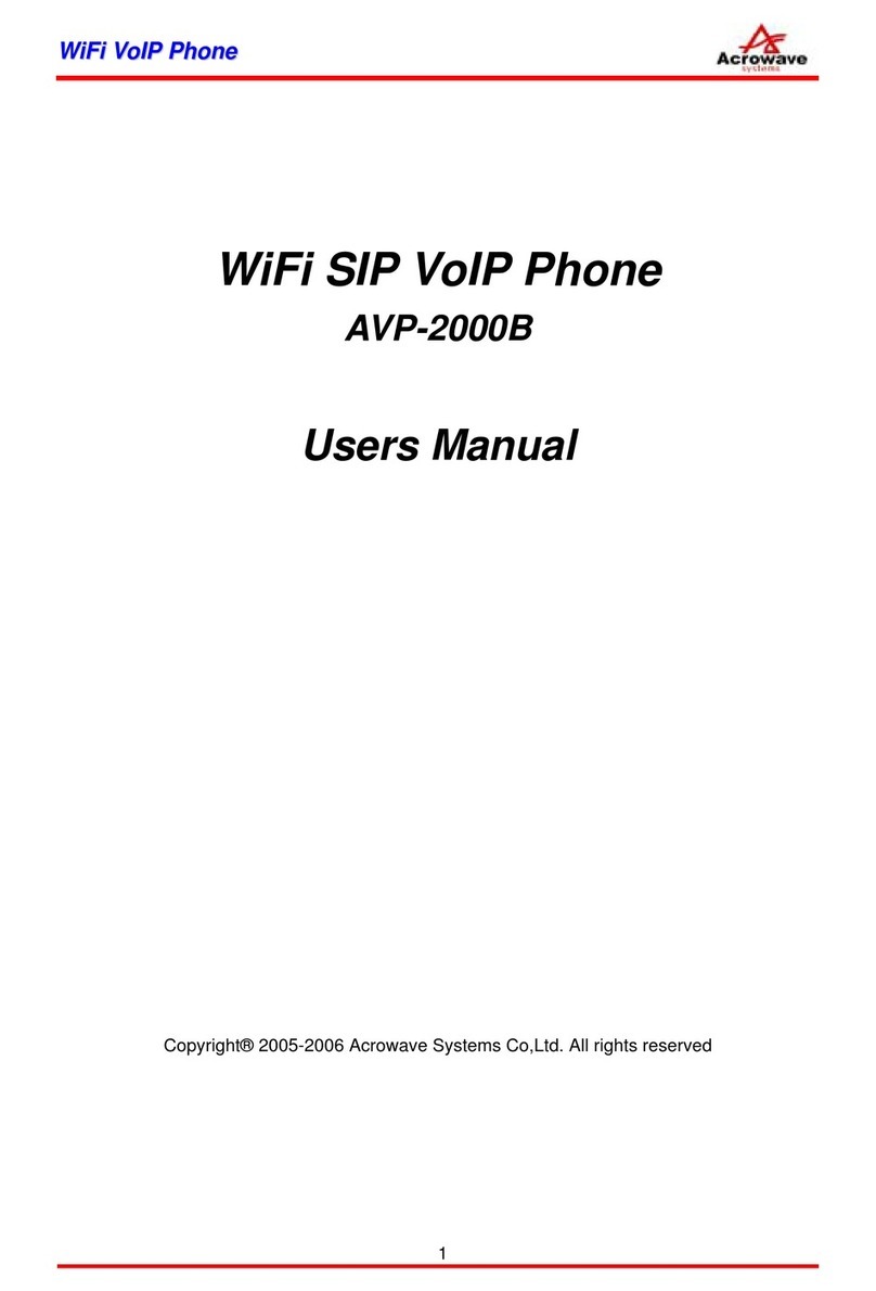 Acrowave AVP-2000B user manual
