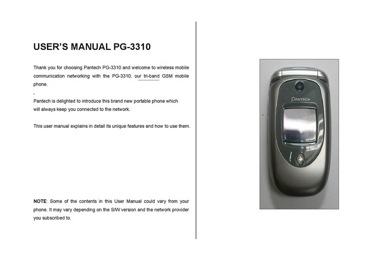 Pantech PG-3310 User manual