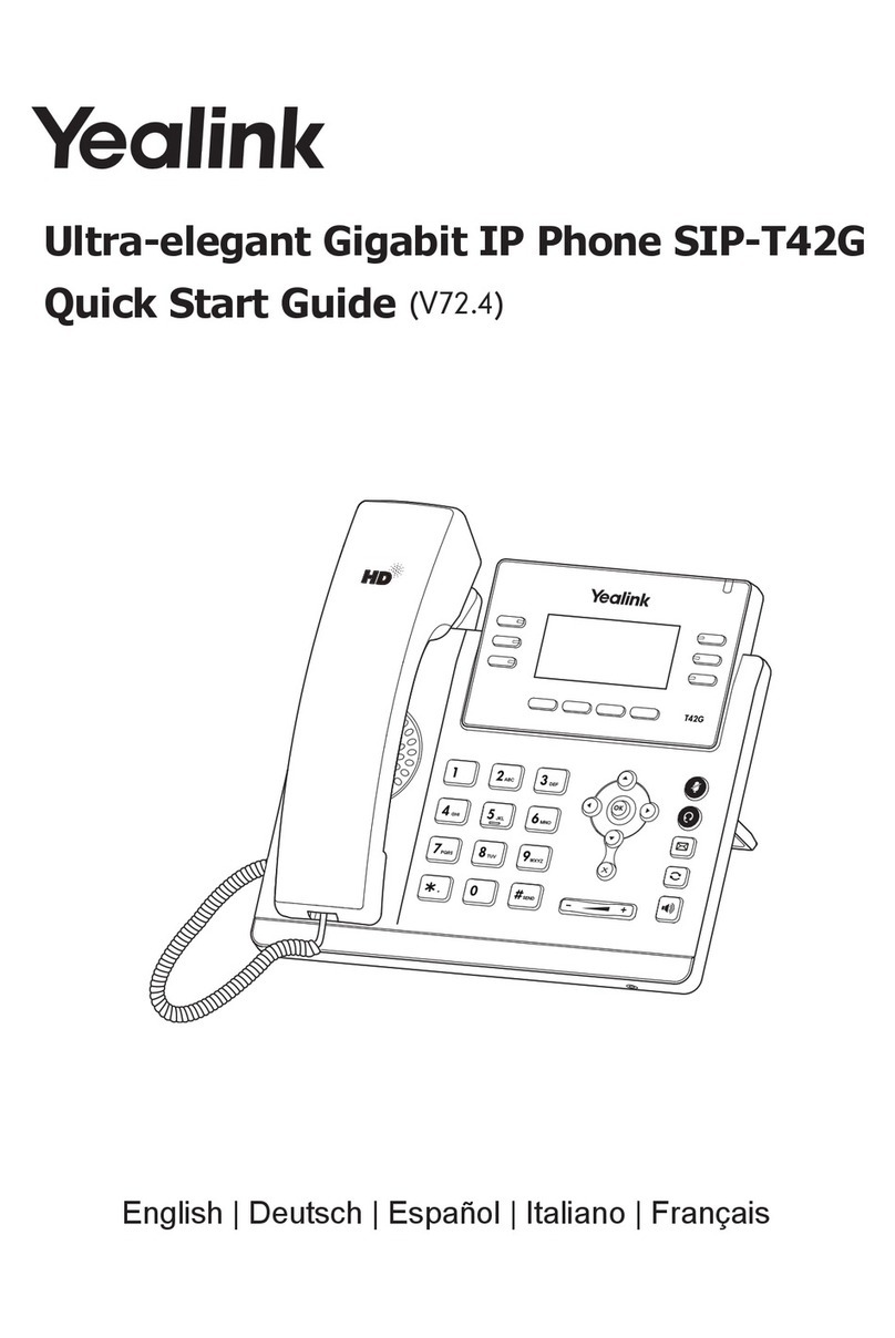 Yealink Yealink SIP-T42G quick start guide