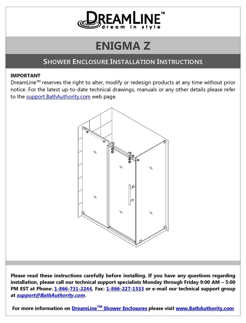 Dreamline ENIGMA Z installation instructions