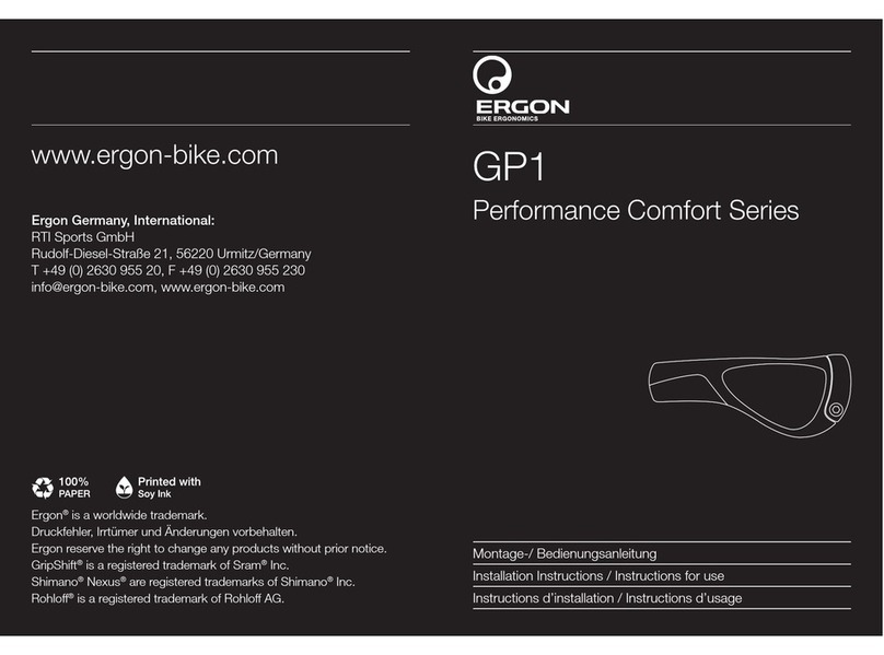 Ergon Performance Comfort Series User manual