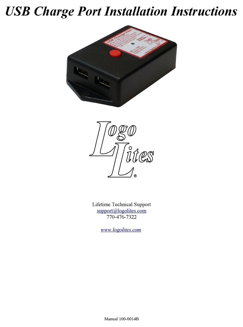 Logo Lites USB Charge Port installation instructions