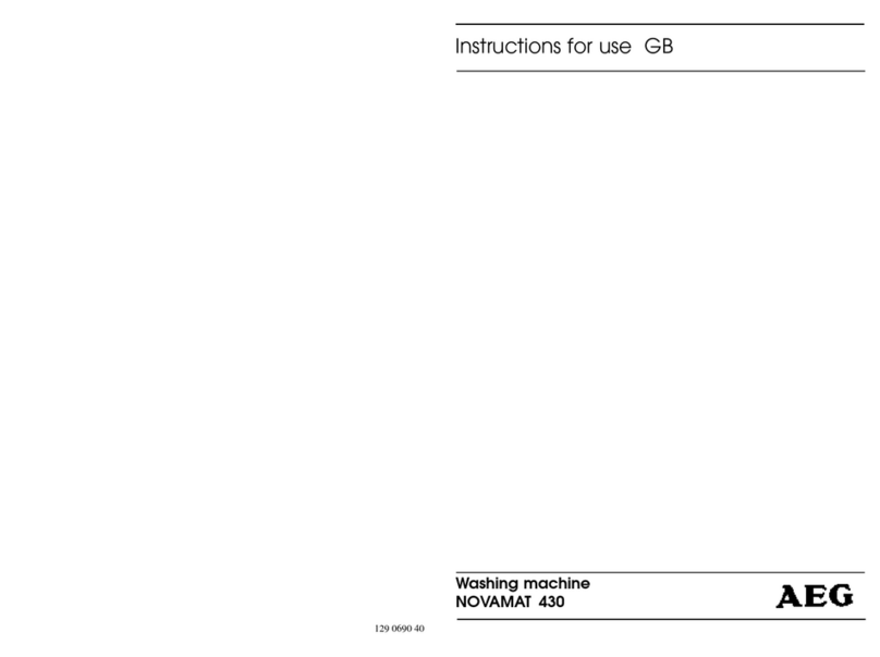 AEG NOVAMAT 430 User manual