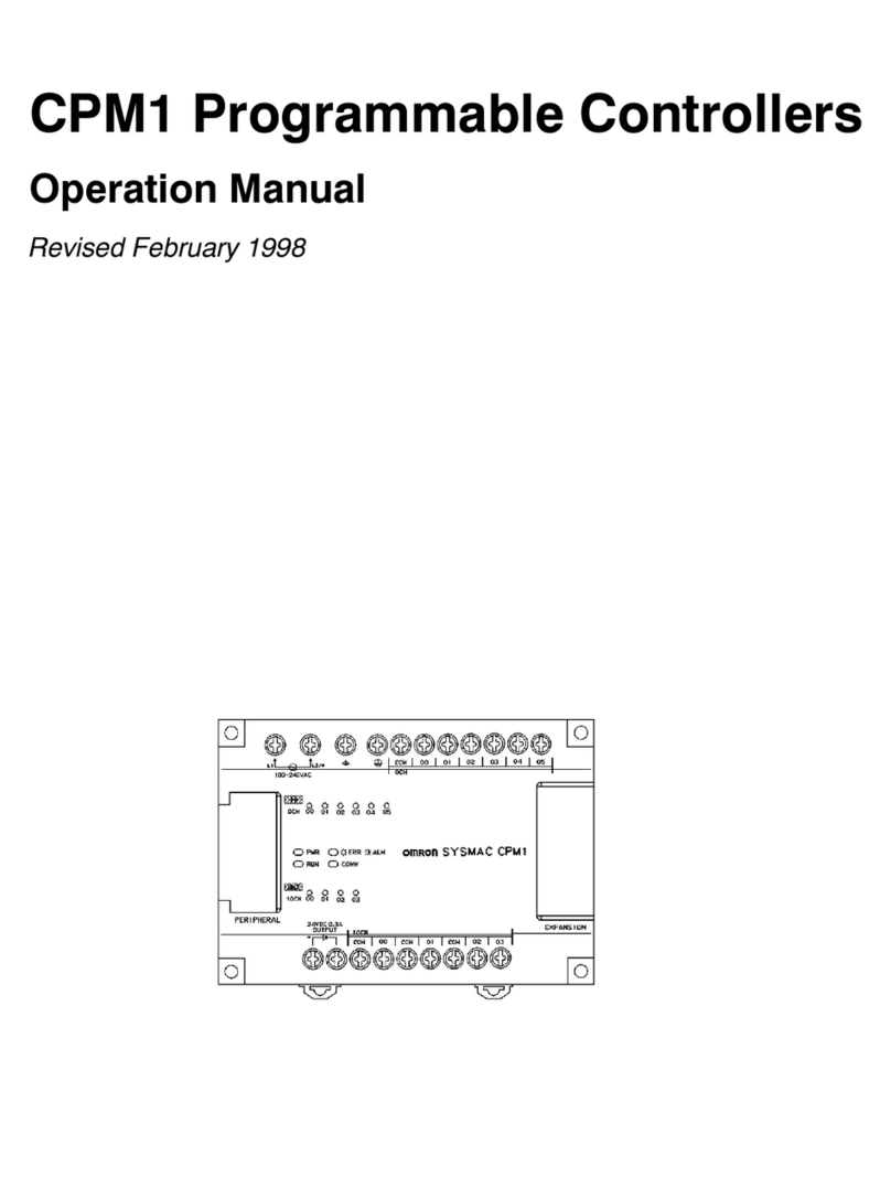 Omron CPM1 - PROGRAMING 02-2001 Operation manual Omron CPM1 - PROGRAMING 02-2001 Operation manual