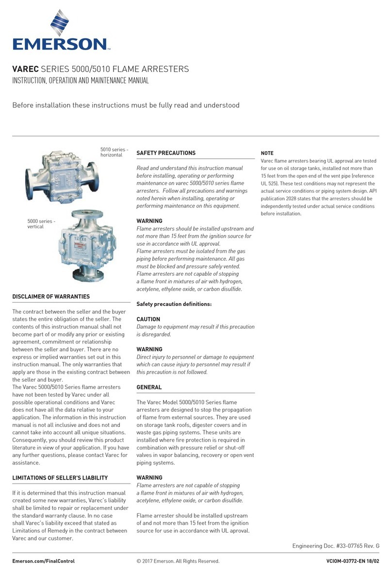 Emerson Varec 5010 Series Owner's manual