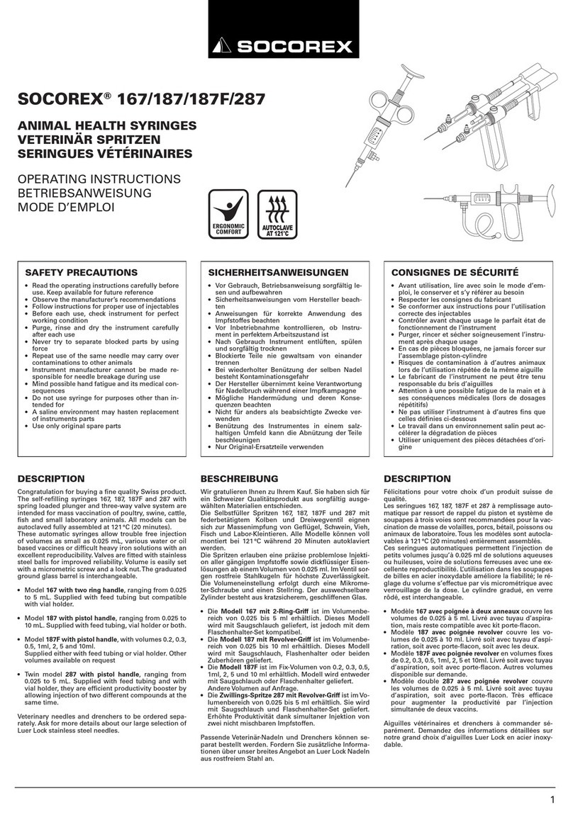 socorex 167 operating instructions