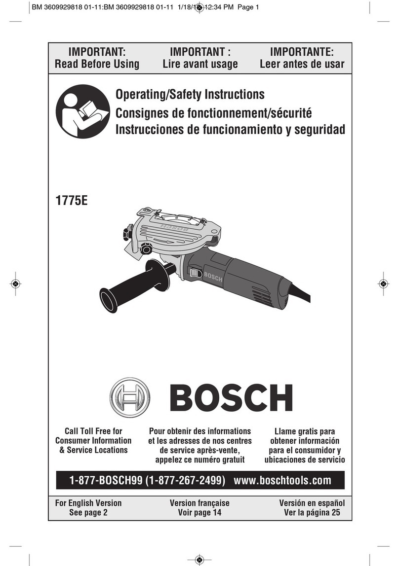 Bosch 1775E Assembly instructions