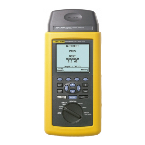 Fluke CableAnalyzer DSP-4000 Series User manual