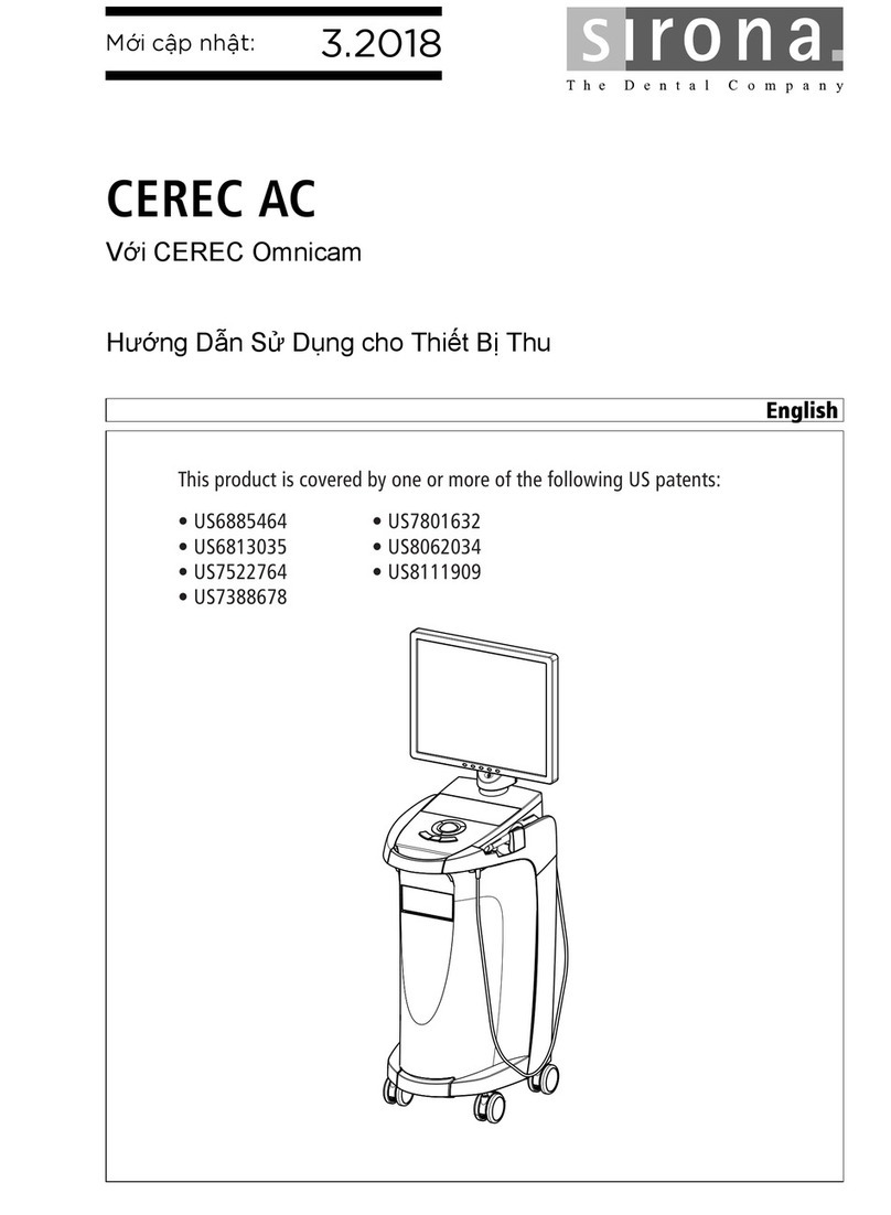 Sirona cerec ac operating instructions