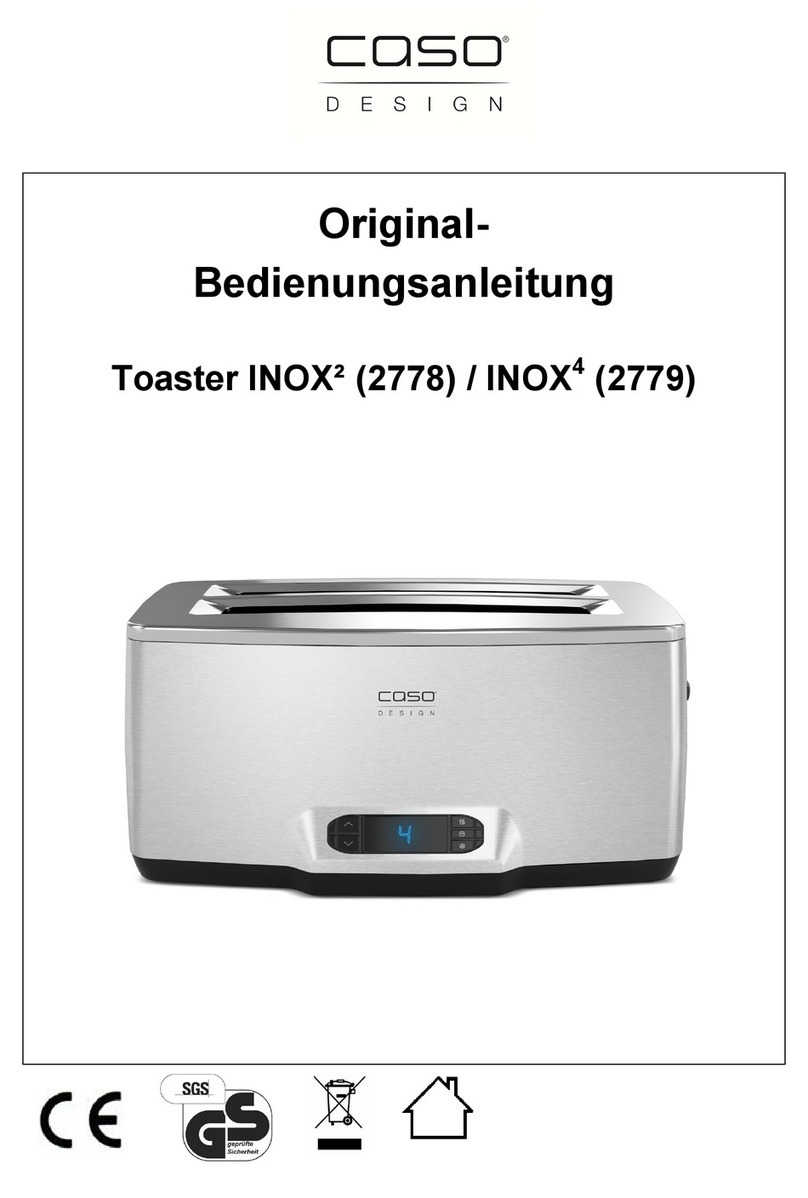 CASO DESIGN INOX4 2779 Installation instructions
