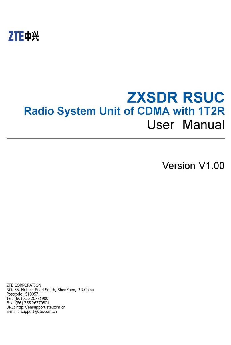 Zte ZXSDR RSUC User manual