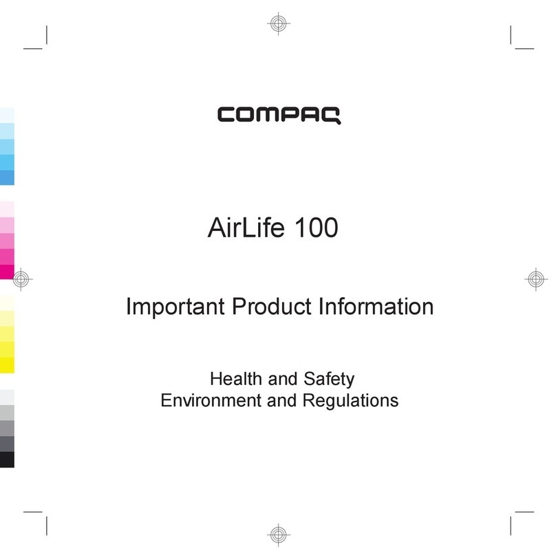 HP Compaq AirLife 100 User manual